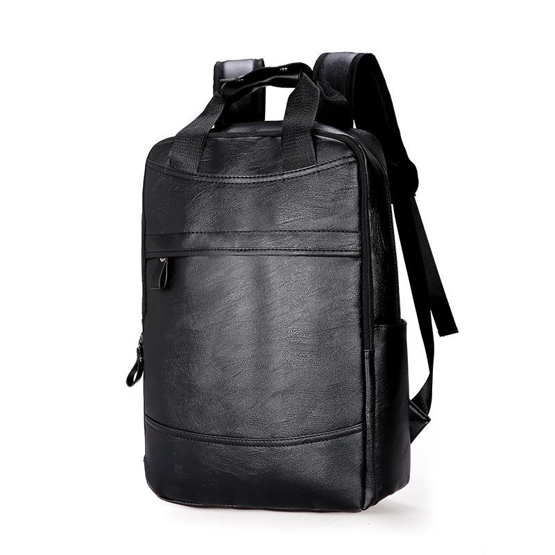 

Backpack Waterproof PU Leather Retro Casual Travel School College Student Men Women Shoulder Bags For Laptop Sports