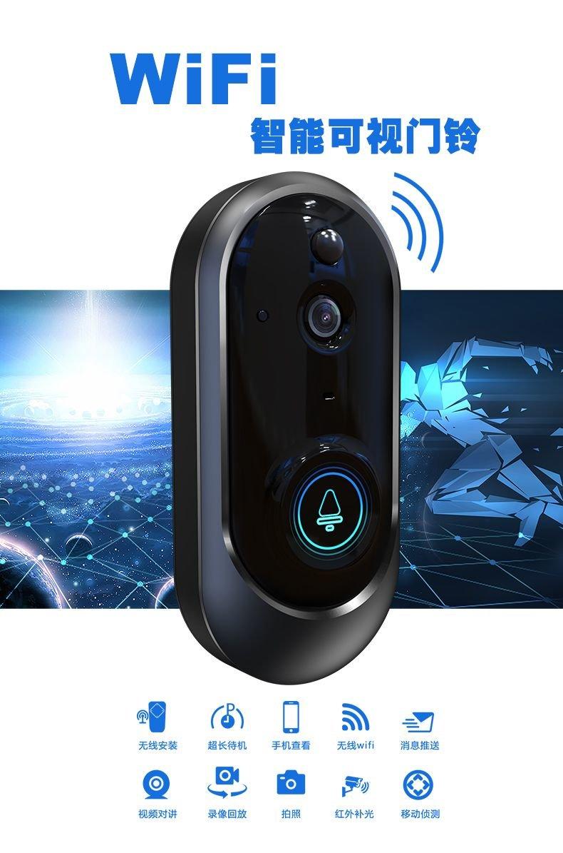 

Build-in Battery WIFI IP Doorbell 166 Degree Wide Angle Video Door Phone Doorbells