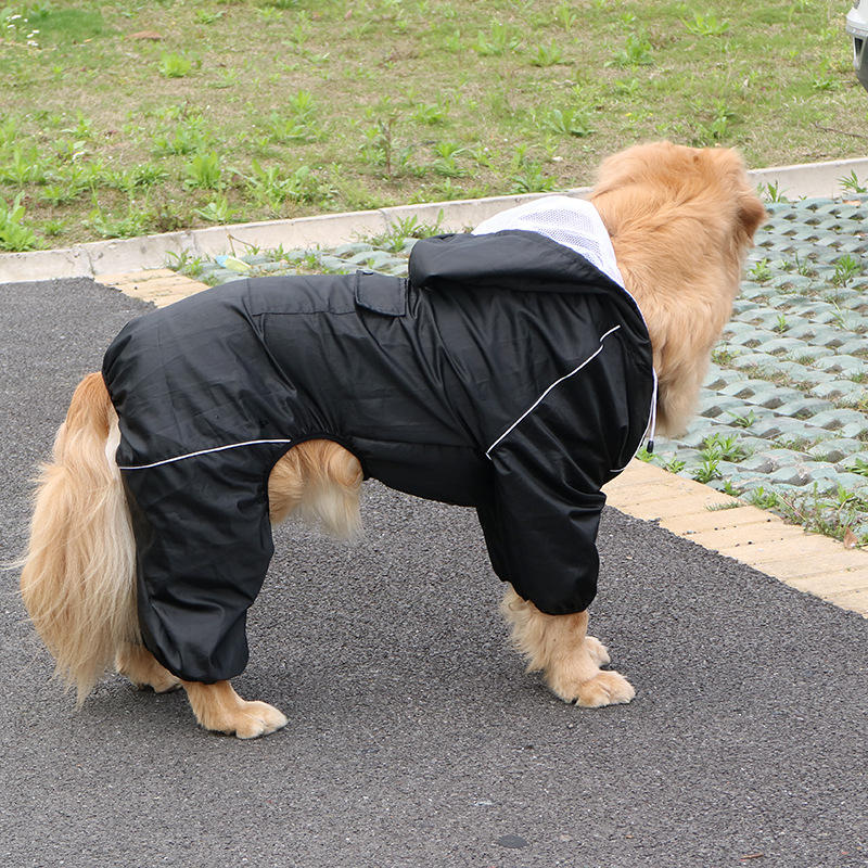 

Outdoor arge Dog Raincoat Waterproof big Dog Cothes Coat Rain Jacket Refective Medium arge big dog poncho Breathabe mesh