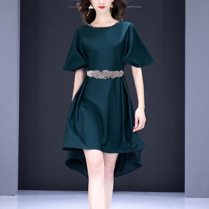 

Wedding Sashes Handmade Elegant Rhinestone Belt Bridal Buckle Elastic Wide Belts & Cummerbund Designer Waist