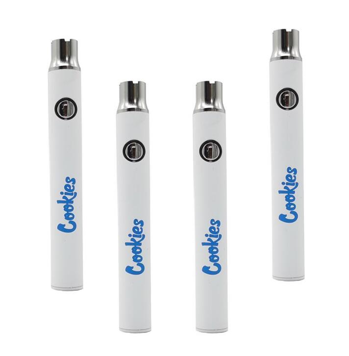 

Cookies Batteries 510 Battery Cookies Vape Pen Battery Rechargeable Battery 350mah Plastic Box Packaging for Disposable Vapes Cartridges