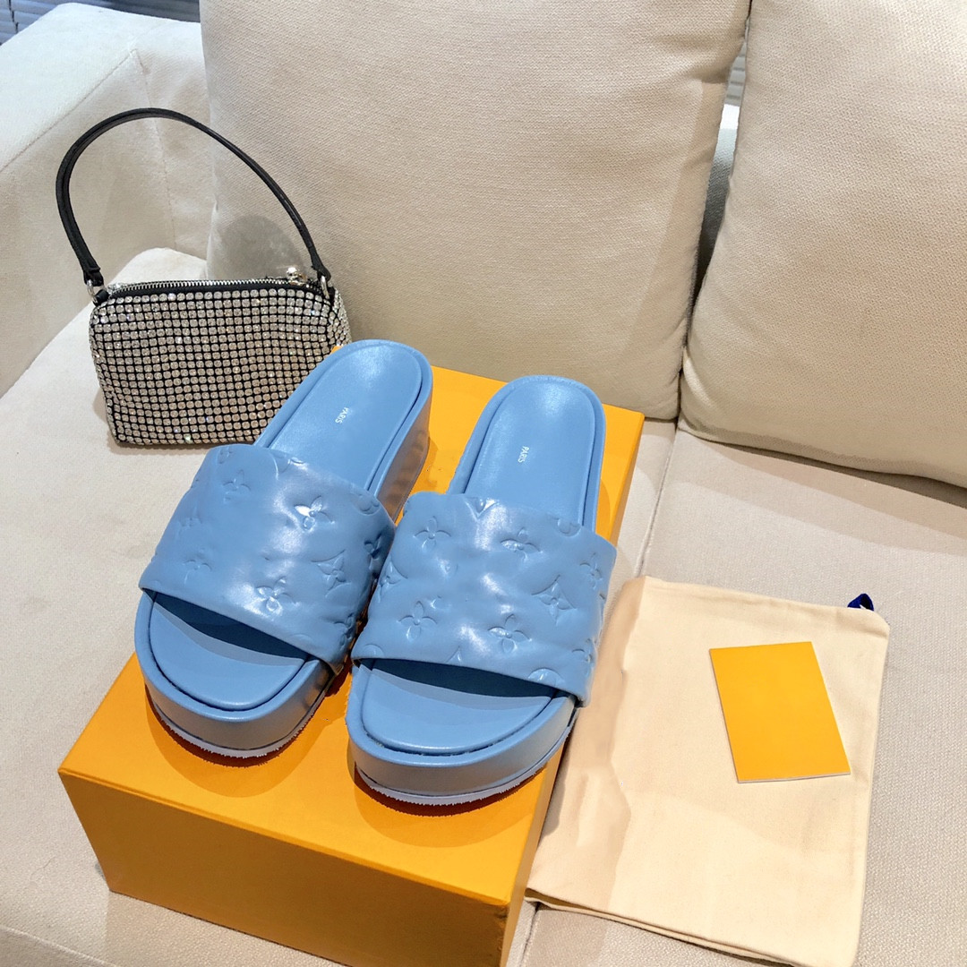 

Paseo flat comfort sandal summer beach slippers pool party sandals Women platform shoes Fashion Muller solid color open toe shoe, #1