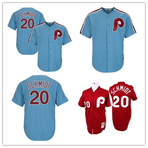 

Men's 1979 Phillies 20 Mike Schmidt Mitchell & Ness Maroon Authentic Throwback women kids Jersey, Black