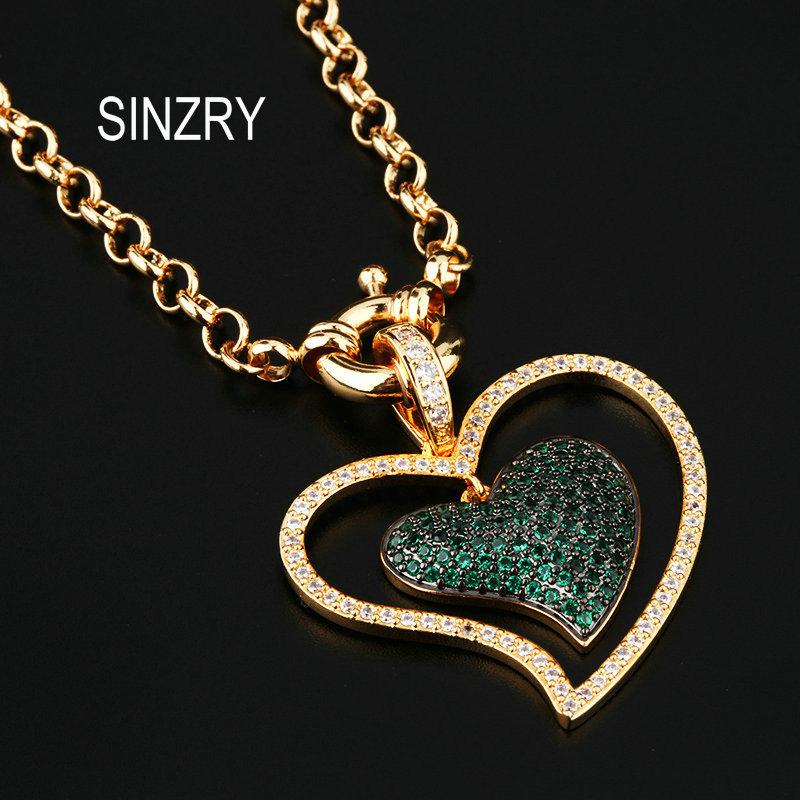 

Pendant Necklaces SINZRY Sale Cubic Zirconia Elegant Heart Shape Creative Lady Jewelry Accessory, Silver