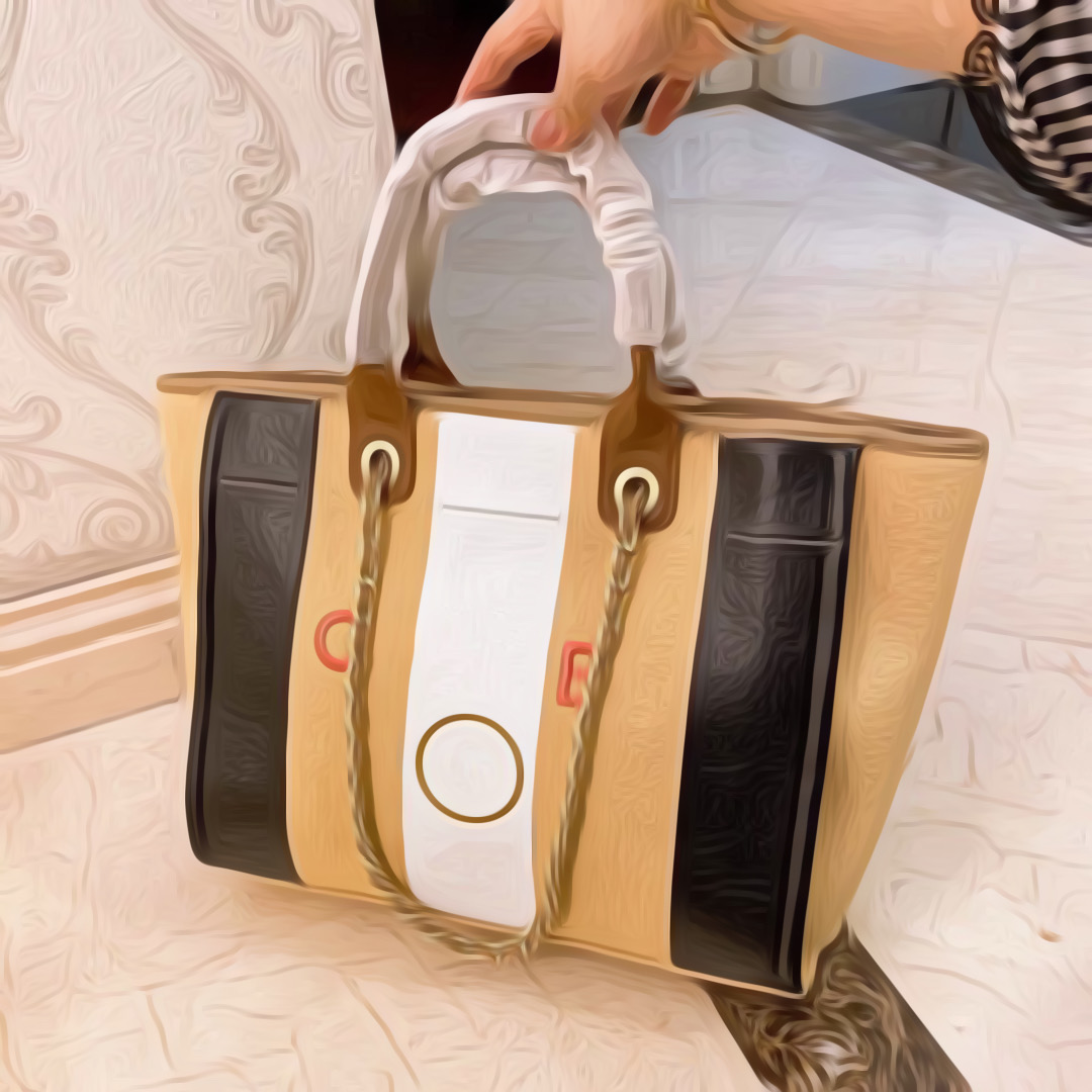

Ladies Classic Design Fashion Striped Tote Beach bag Large Volume Universal Holiday Travelling Handbag
