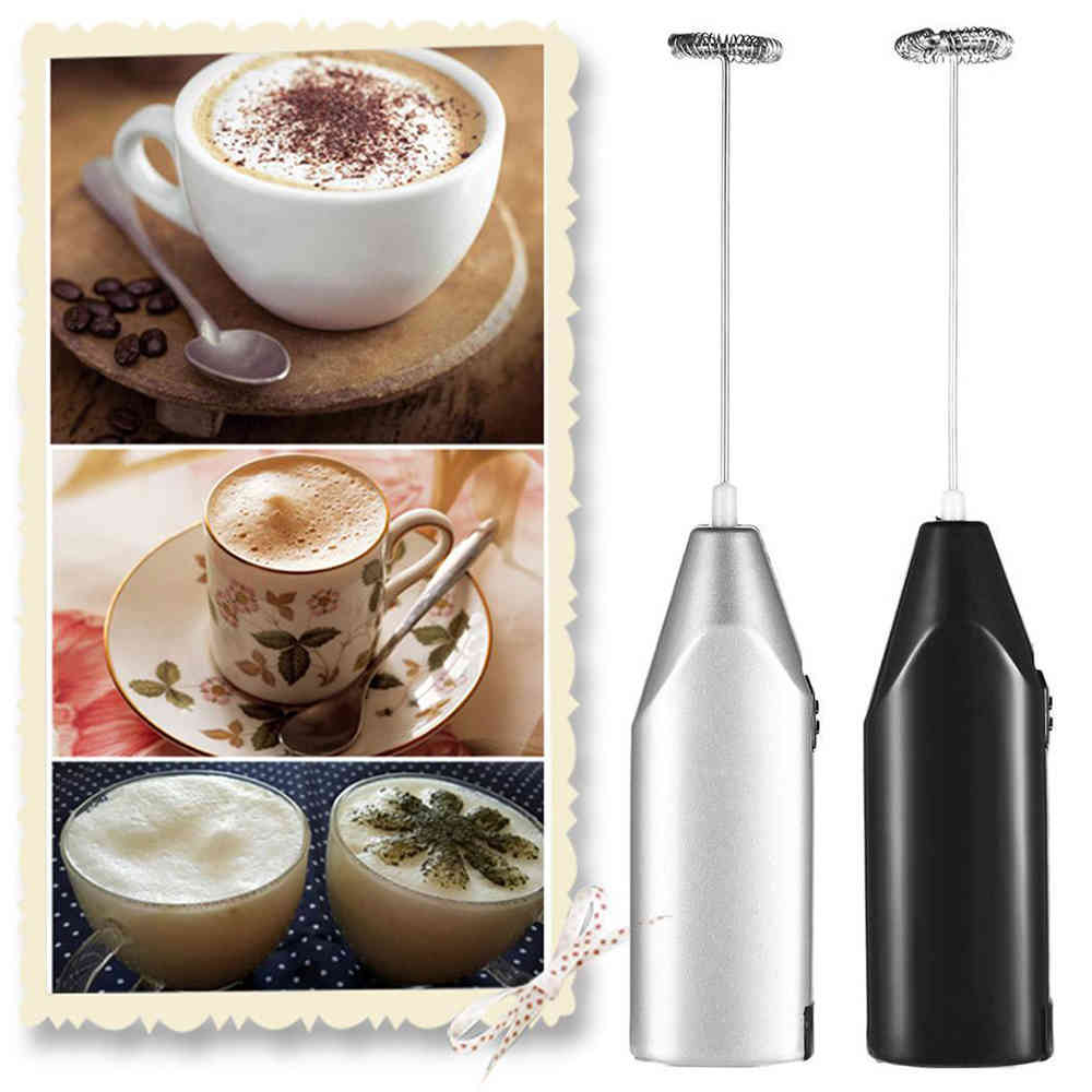 Hand-Held Electric Milker Goat Milk Coffee Stainless Steel Stirrer Milks Steamer Agitator Stirring Rod Egg Mixer-image-689823871