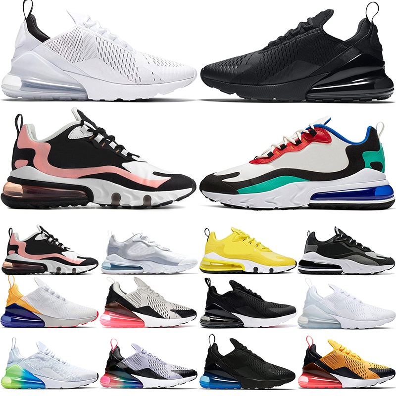 

270 Men Women Running Shoes 270s React Oreo Core White Triple Black Bauhaus Mens Trainers Sneakers Sports Size 36-45, #11 36-44