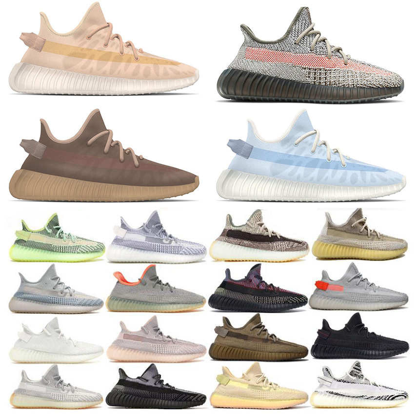 

Top Quality Kanye West V2 Running Shoes Size us 13 Womens Mens Mono Clay Ice Mist Trainers Fade Ash Pearl Zebra Asriel Sesame Earth Men Women Sports Sneakers Eur 36-48, D34 black copper stripe 36-45