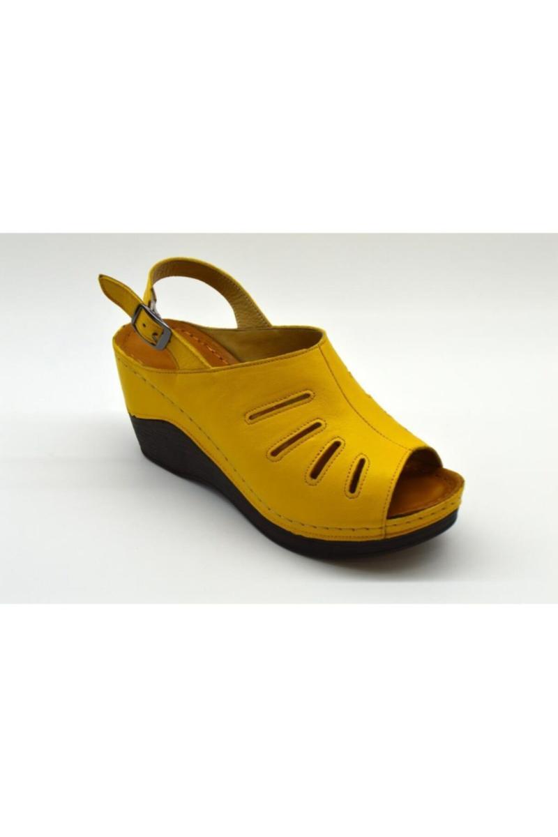 

Women's Yellow Orthopedic Fuspetli Konfort Soled Sandals, As pic