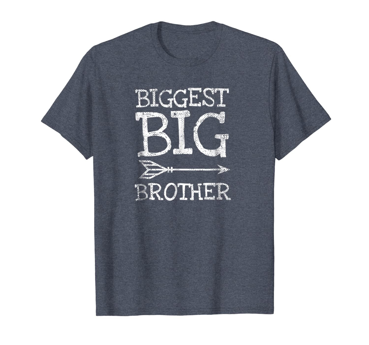 

vintage biggest big brother t-shirt distressed retro arrow, White;black
