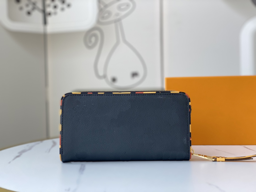 

Brand Leopard Print Latest Long Wallet for Women Luxury Designer Purse Zipper Bag Ladies Card Holder Pocket Top Quality Coin Hold lady Lockme letter handbag, Black 80680