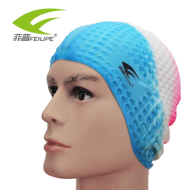 

Bathing Caps For Swimming Cap Silicone Protect Ear Long Hair Summer Accessories Beach Head Cover Bonnet De Bain Waterproof