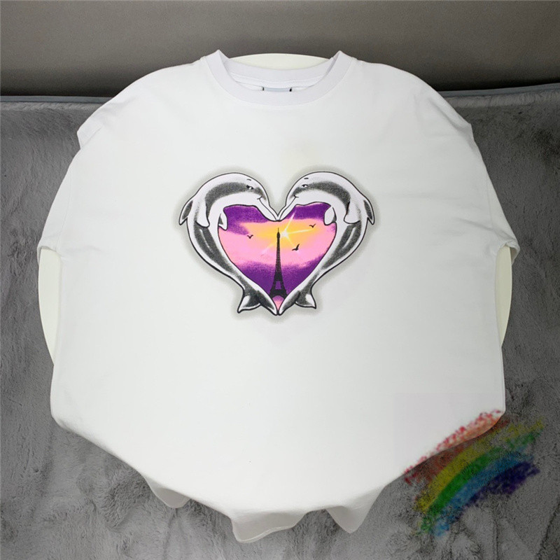 

T Shirt Men Women High Quality Print Tee Tops Black White 2022