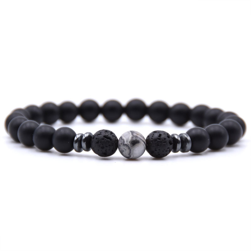 

New Fashion Handmade 8MM Natural Agate Beads Strands Bracelet Jewelry for Gift