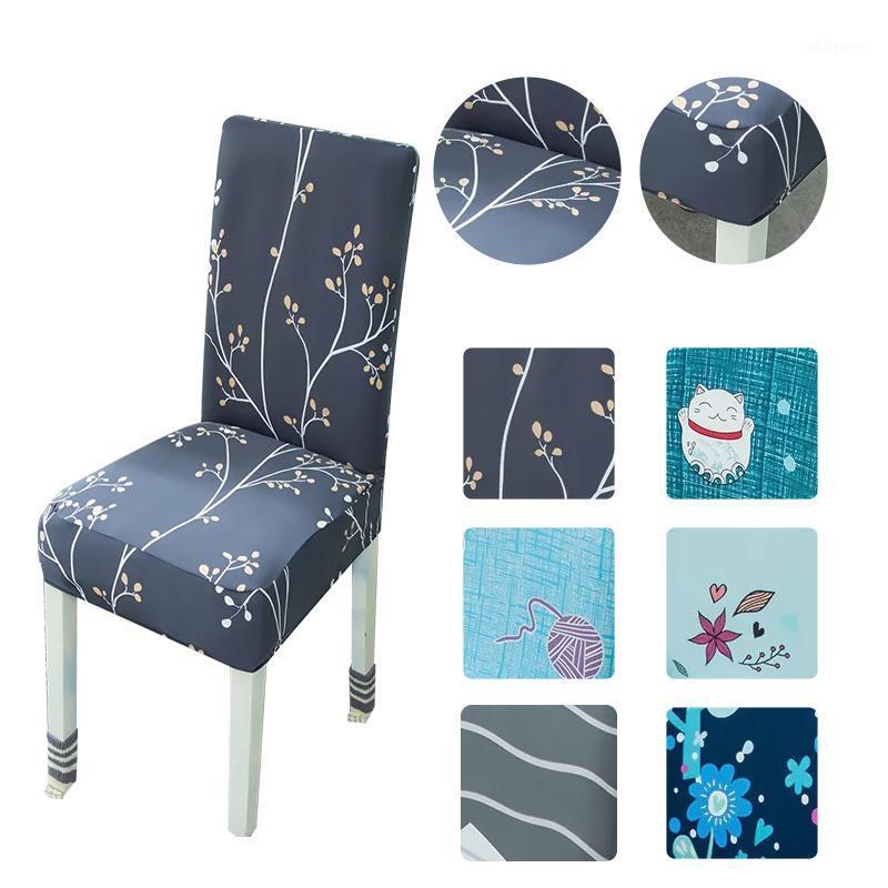 

Fabric Chair Covers For Dining Room Chairs Spandex Elastic Cover Kitchen Office