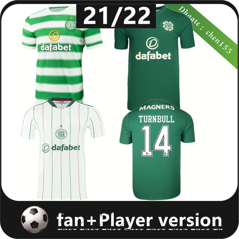 

FANS Player version 21 22 Celtic Soccer Jerseys MCGREGOR GRIFFITHS 2021 2022 DUFFY FORREST CHRISTIE EDOUARD Elyounoussi Turnbull Home Men Fo, Black;yellow