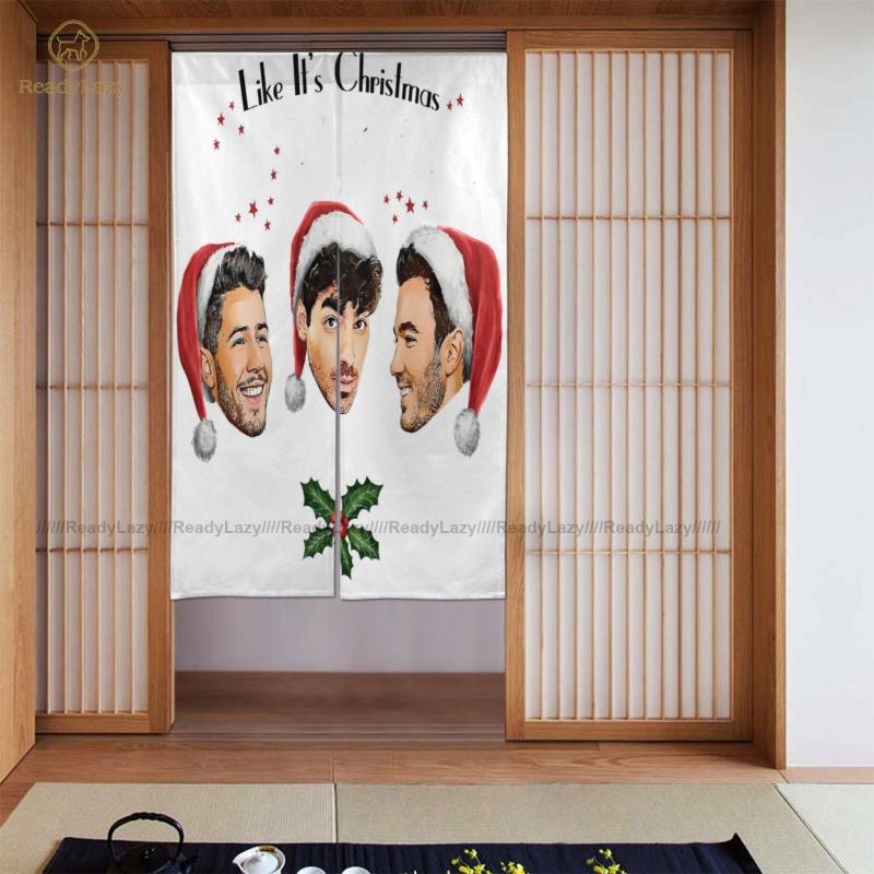 

Jonas Brothers Curtains Living Room Double Door Curtain Blockout Printed & Drapes