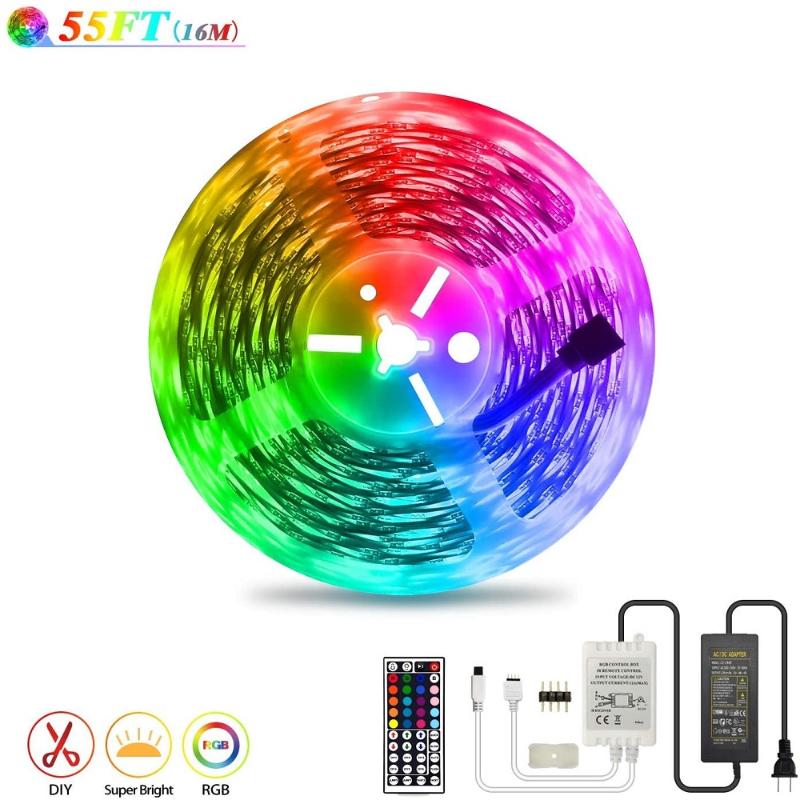 

Stripe SMD IP20 RGB Strip Lampe 30 Leds/M Flexible Ribbon Lights DC 24V Diode Tape IR Controller Adapter Set Strips LED