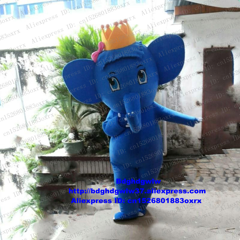 

Mascot Costumes Blue Elephant Elephish Mascot Costume Adult Cartoon Character Outfit Advertisement And Publicity Opening New Business zx1391, Default color