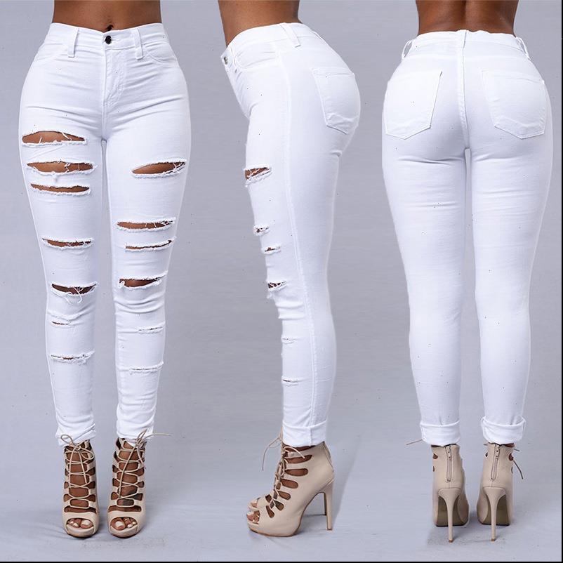 

women jeans sale ripped for skinny denim fashion street casual pencil pants female spring and summer clothing, Blue