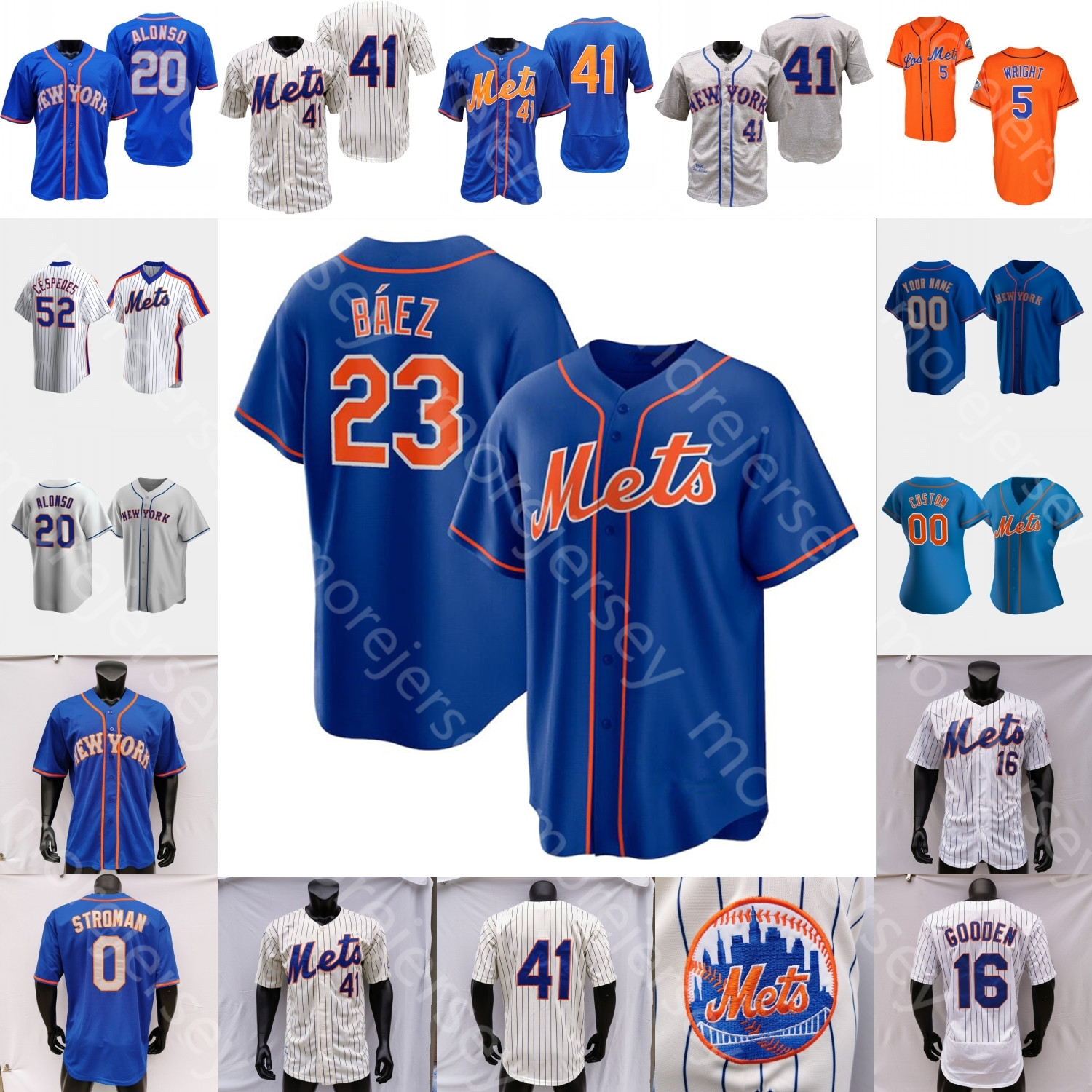 

Javier Baez Jersey Pete Alonso Francisco Lindor Jacob deGrom Jeff McNeil Marcus Stroman James McCann Jonathan Villar Albert Almora Conforto Nimmo Kevin Pillar, 2021 new player's versions blue oange