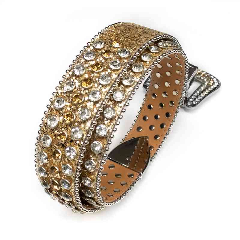 

Designer belts WJPW 2023 Luxury Rhinestone for Women and Men Leather Waistband s New Buckle Western cowboy Belt ceinture femme G0JU