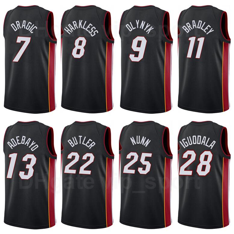 

Screen Print Basketball Dwyane Wade Jersey 3 Jimmy Butler 21 Tyler Herro 14 Goran Dragic 7 Kendrick Nunn Bam Adebayo Man Woman Youth 2312, Black