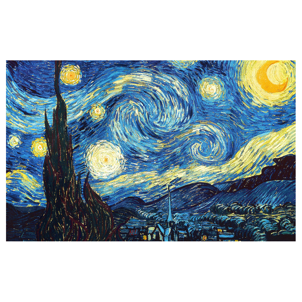 Vincent van Gogh The Starry Night Oil Painting Poster Print Home Decor Framed Or Unframed Photopaper Material-image-695477359
