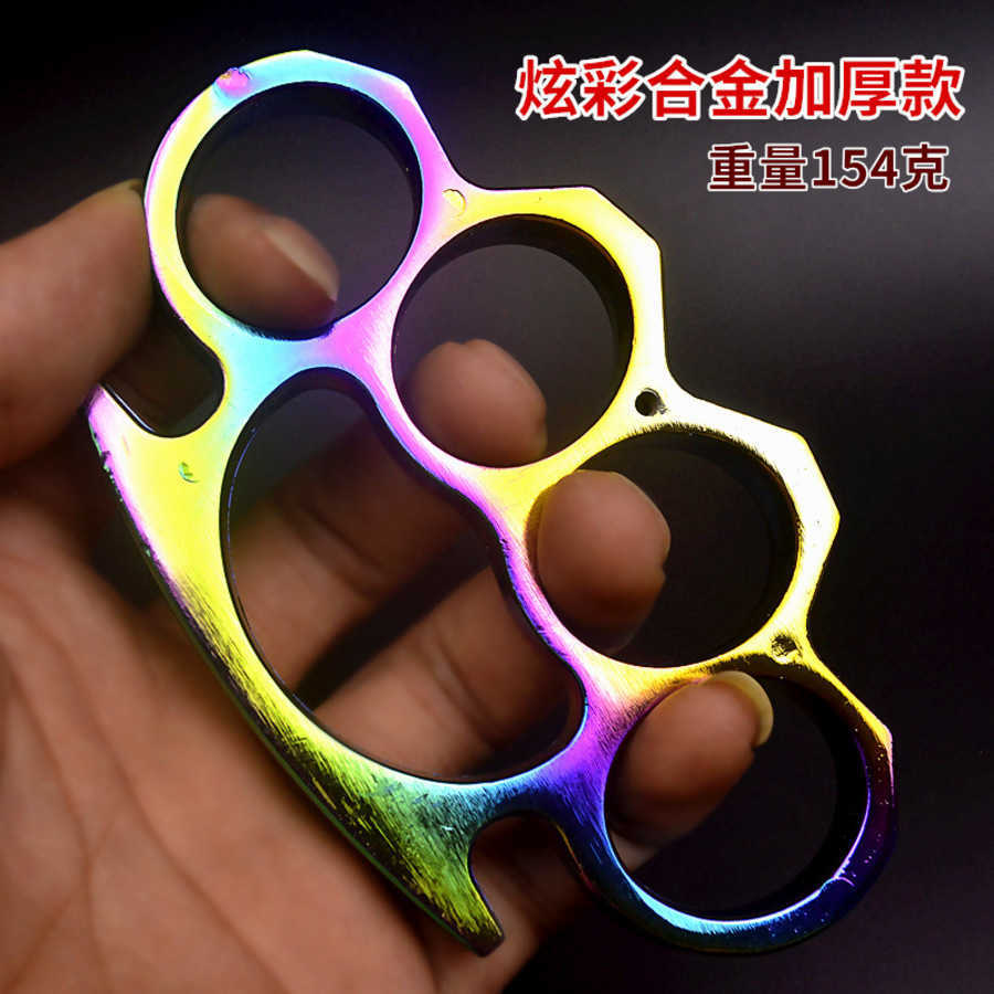 

Tiger Glass Fiber Designer Colorful Iron Four Finger Ring Hand Fist Clasp Self Defense DSM9