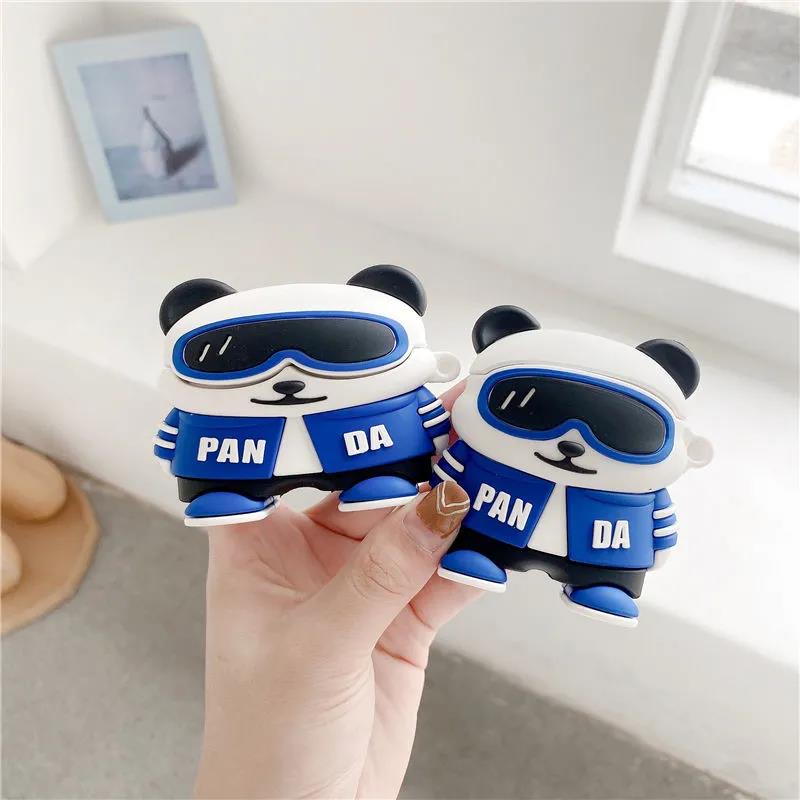 

designer AirPods Pro Headphone Cushions Creative Panda airpodspro headset cover airpods1 / 2 generation protective case Pro3 wireless Bluetooth soft tidal cases