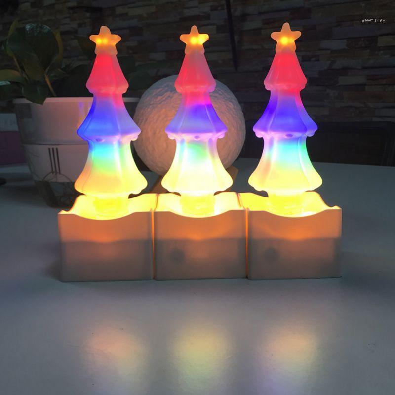 

Party Decoration Colorful Rechargeable Small Christmas Tree Lights Ornaments Home Crystal Salt Stone Gift Light USB Charging