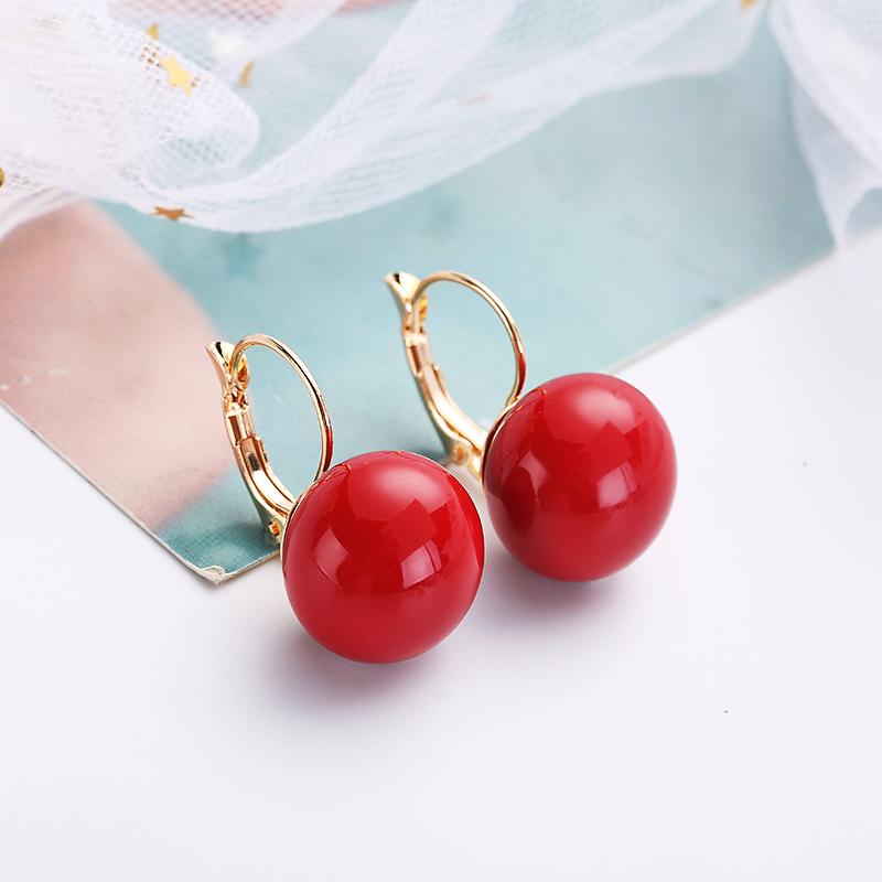 Simple Retro Shell Pearl Jewelry Oval Wild Lady Pendant Hypoallergenic Ear To Send Friends Earrings Gifts 2021 Dangle & Chandelier-image-697491448