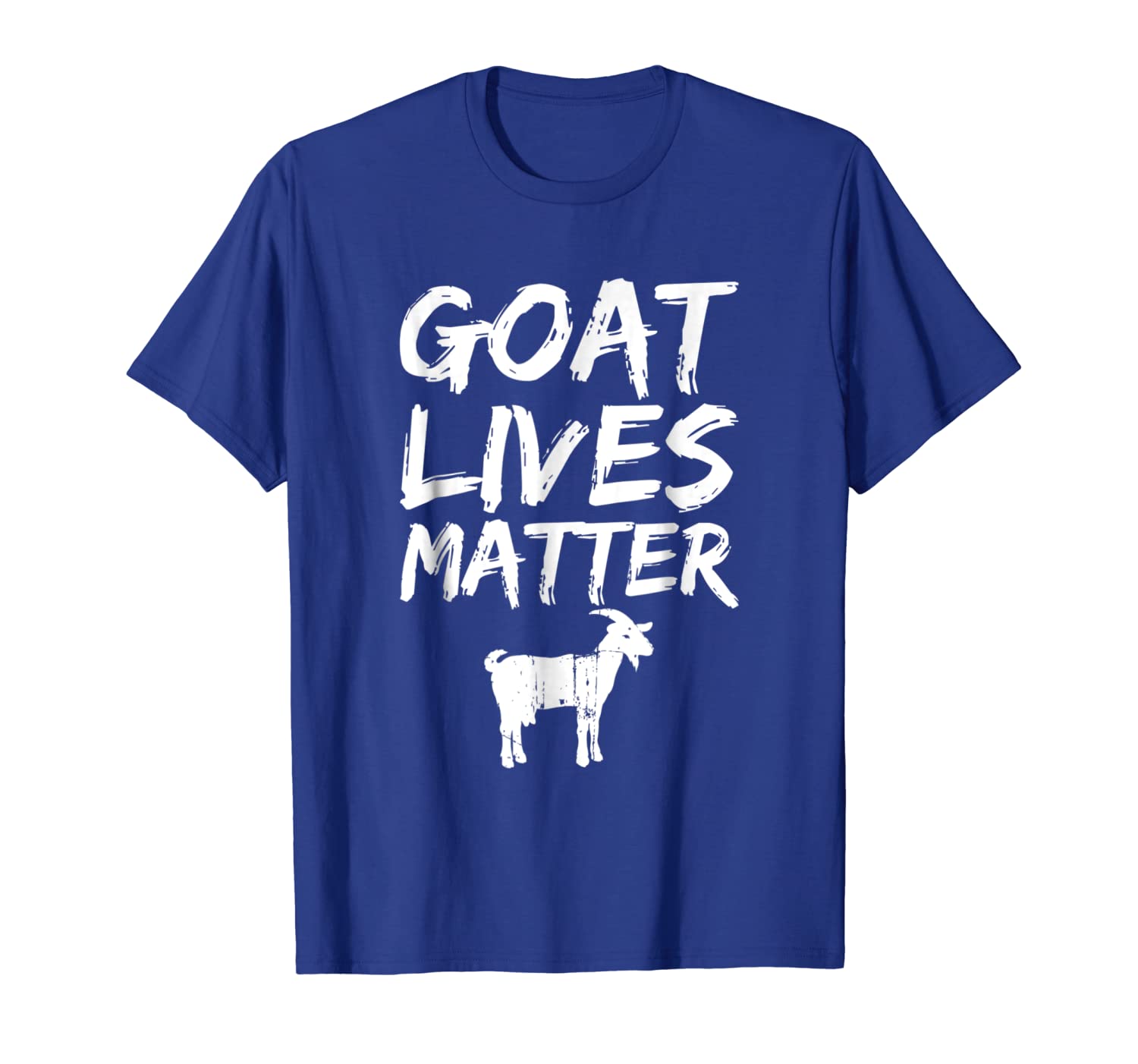 

goat lives matter - cool funny goat lover gift t-shirt, White;black