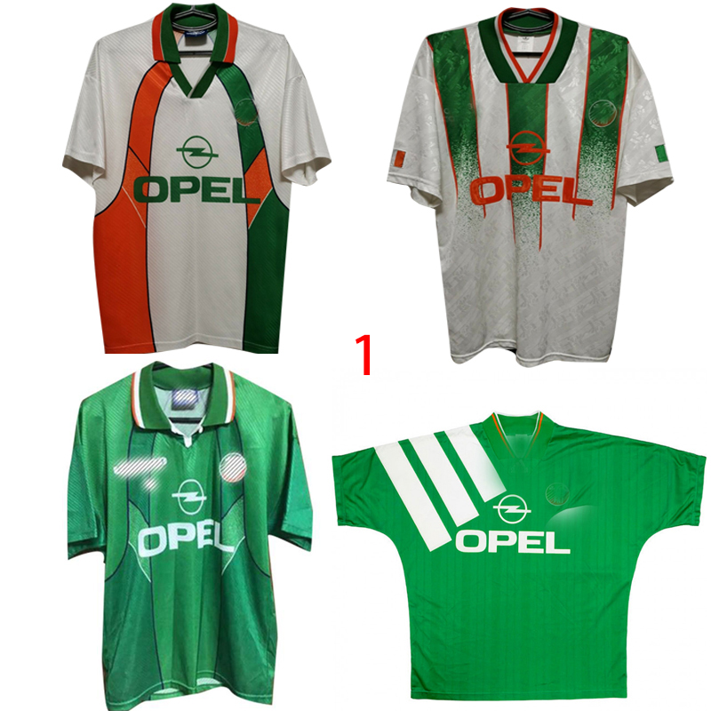 

Classic Republic of Ireland 1990 1992 1994 1988 retro soccer jerseys 90 93 94 world cup Ireland, Black;yellow