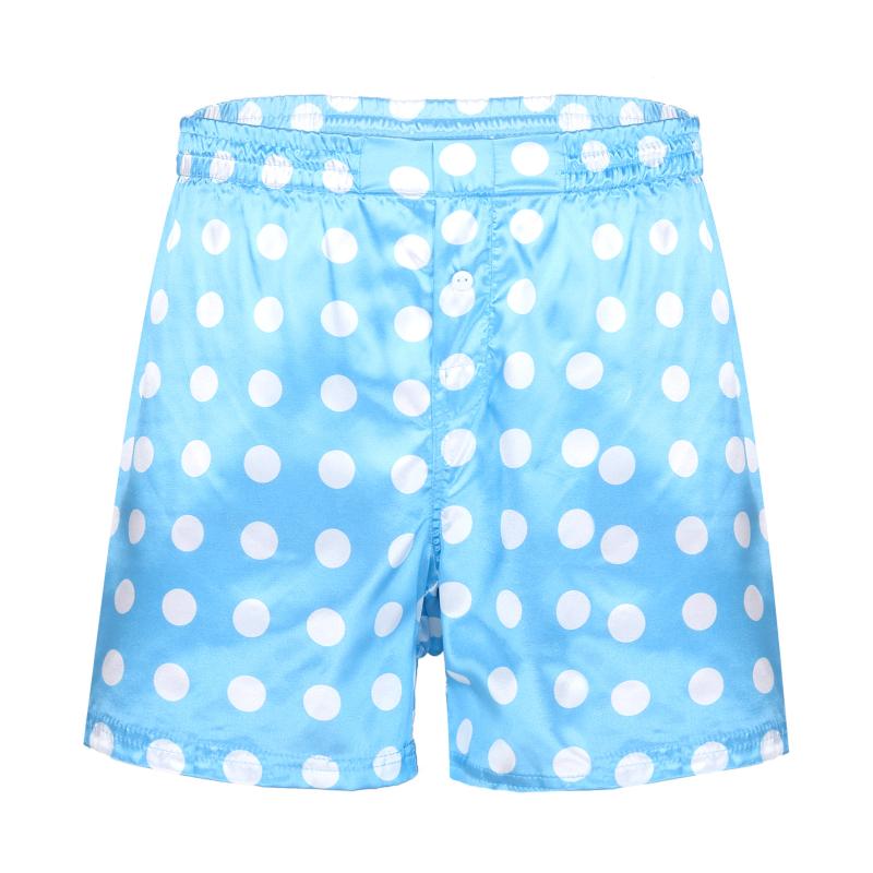 

Men's Sleepwear Mens Sissy Love Heart Polka Dot Print Classic Soft Boxer Shorts Sleep Bottoms Lightweight Loose Sports Lounge Short Pants Tr, Black white dots