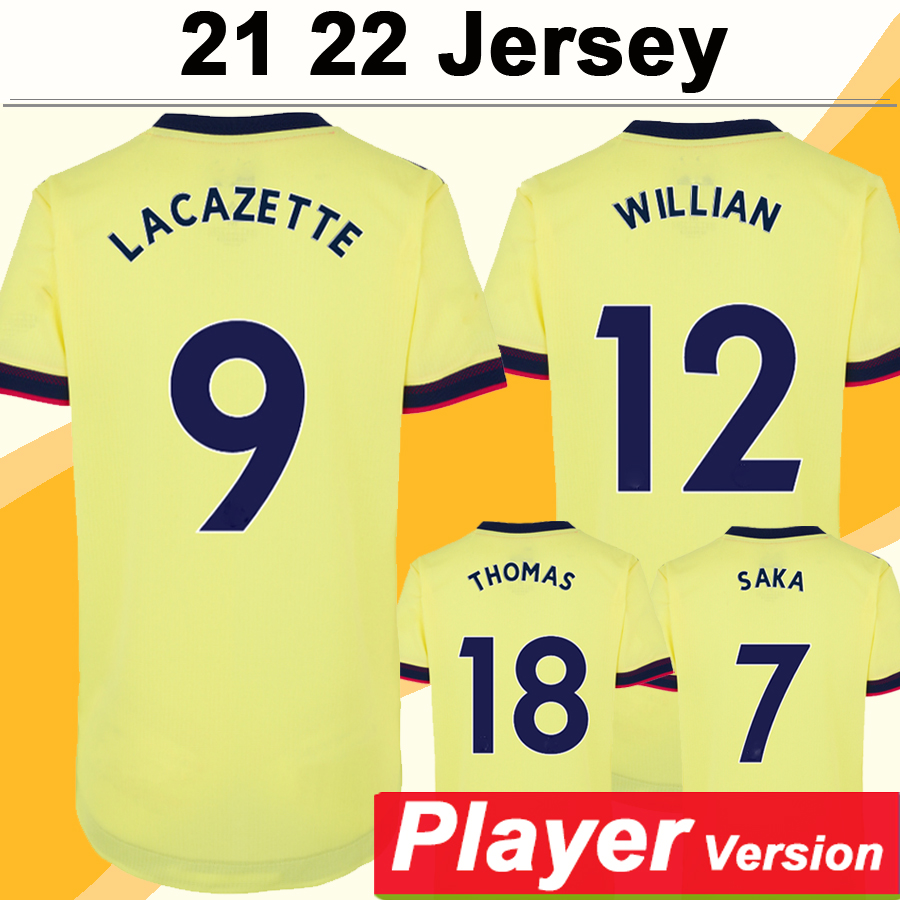 

21 22 Player Version TIERNEY SAKA WILLIAN Home Away 3rd Mens Soccer Jerseys MAITLAND-NILES THOMAS PEPE Short Sleeves Football Shirt Uniforms, Qy3338 2122 away premie. leagu. patch