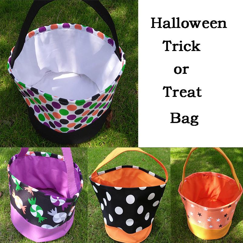 

Gift Wrap 100pcs/Lot Personalize Halloween Bucket Kids Trick Or Treat Storage Bag Pumpkin Basket Candy Bags 2021