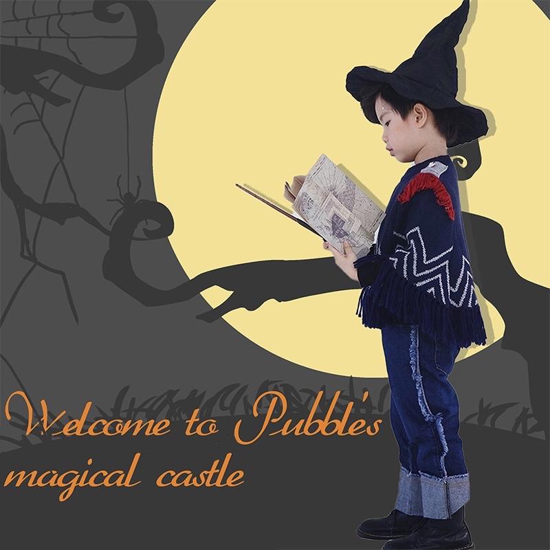 

Jackets PubbleKids Niche Original Autumn And Winter Christmas Cape Wool Children's Jacket, Blue;gray