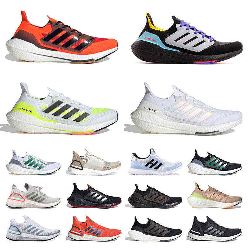 

2021 Ultraboost 20 21 UB Ultra 4 6.0 Authentic Running Shoes For Mens Triple Black White Grey Bred Navy Blue Solar Yellow Red Green Men