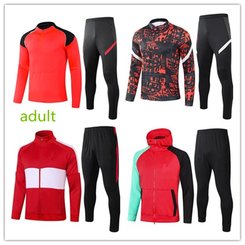 

adult LVP Soccer Jersey Training suit top and pants Champion anniversary .SALAH FIRMINO THIAGO VIRGIL MANE maillot Men Kits football, Black
