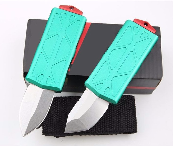 

Mini Bounty Hunter EXOCET Dual Action 5CR15MOV Stonewashed Blade Autotf Knife Pocket Survival Hunting Camping Xmas Gift Knives for Man Cik