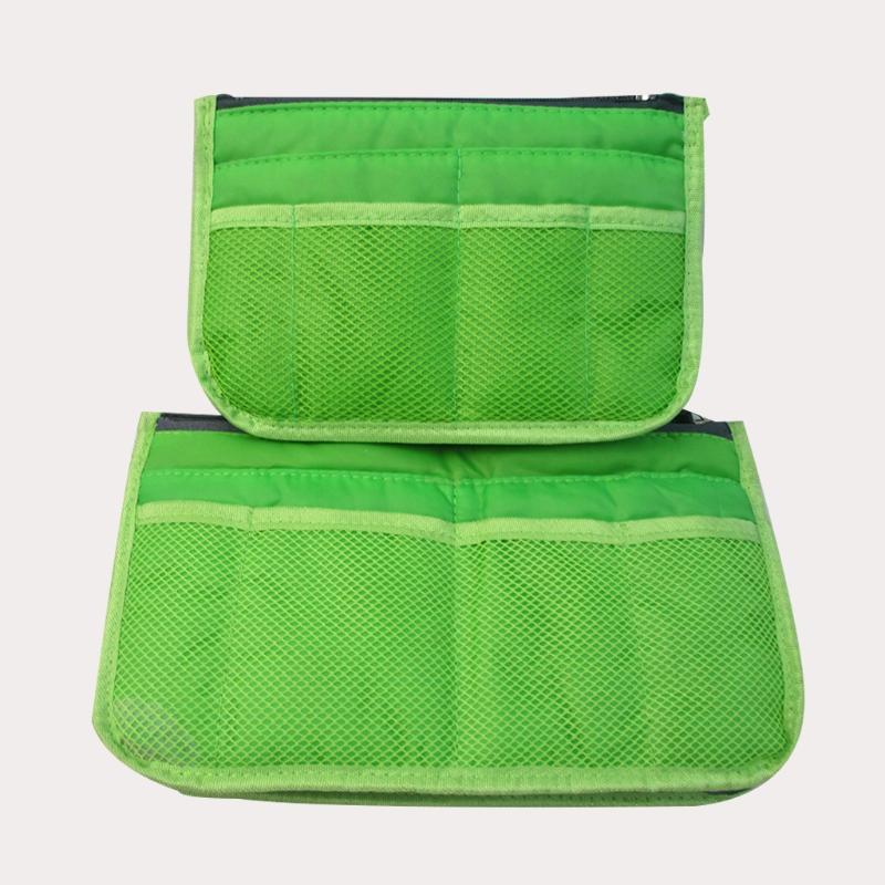 

Cosmetic Bags & Cases Nylon For Women Tote Insert Double Zipper Makeup Bag Toiletries Storage Organizer Girl Outdoors Travel, Black