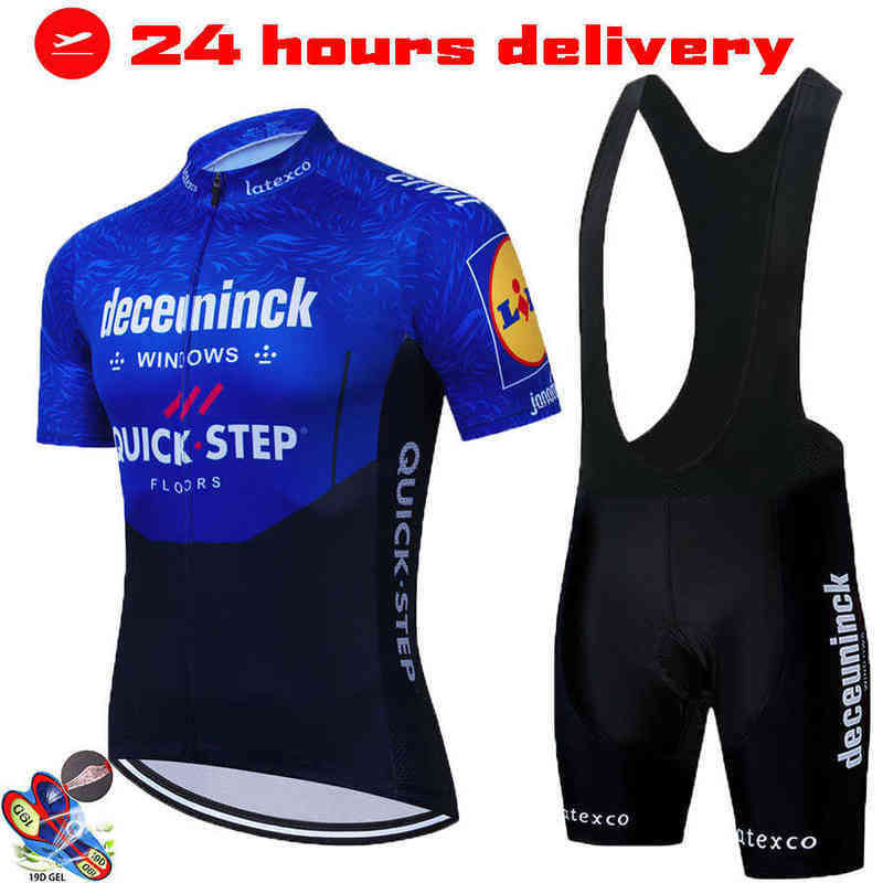 

Cycling Jersey Sets 2022 Quick Step Pro Bicycle Team Short Sleeve Maillot Ciclismo Men's Kits Summer Breathable Clothing 220120, Clearance deal