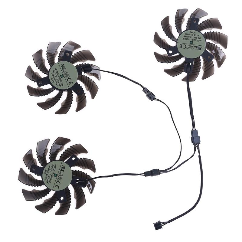 

Laptop Cooling Pads 1/3pcs 75mm 2/3pin T128010SU Graphics Video Card Fan For Gigabyte GV-N970WF3OC-4GD GTX970