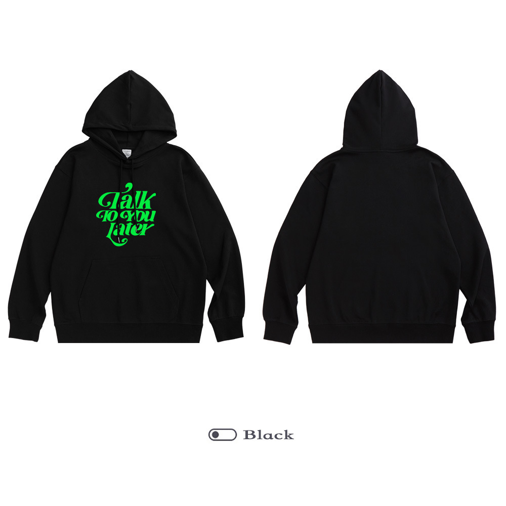 Automne et hiver Nouveau chandail à capuche Tid0e Marque Lettre imprimée American Sweat à sweat à sweat à capuche Lâche pour hommes Pullover Jack