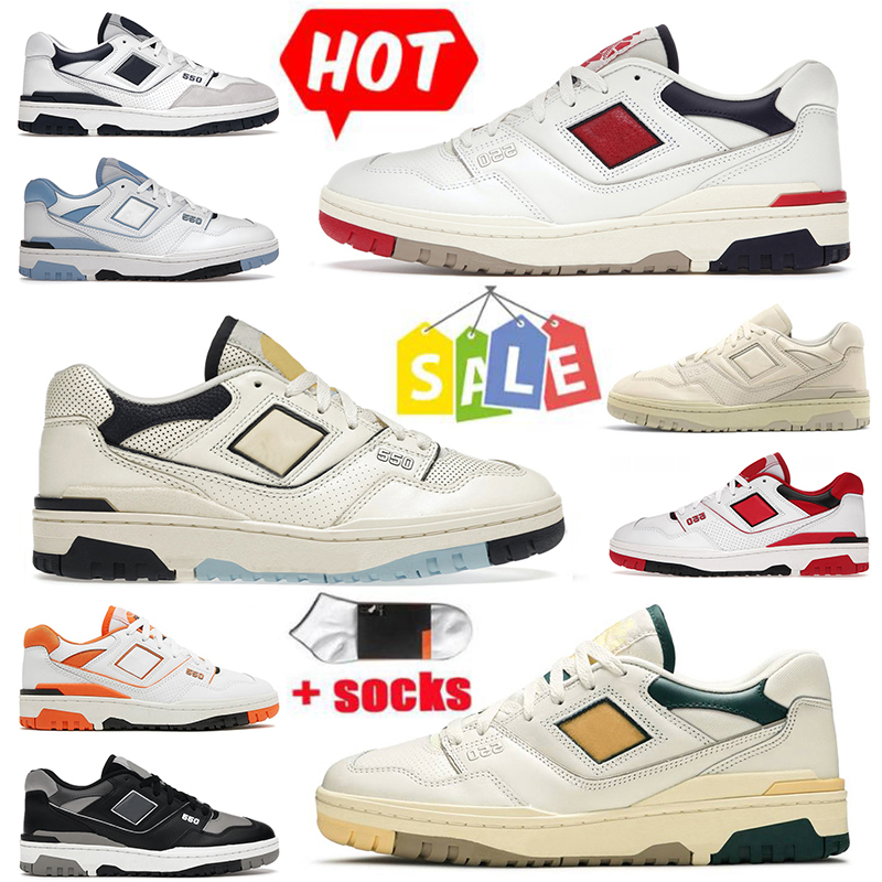 

2022 Fashion 550 BB550 B550 men women running shoes Rich Paul Aime Leon Dore White Syracuse UNC Varsity Orange Gold White Black Burgundy trainers sports sneakers, No#1 rich paul 36-45