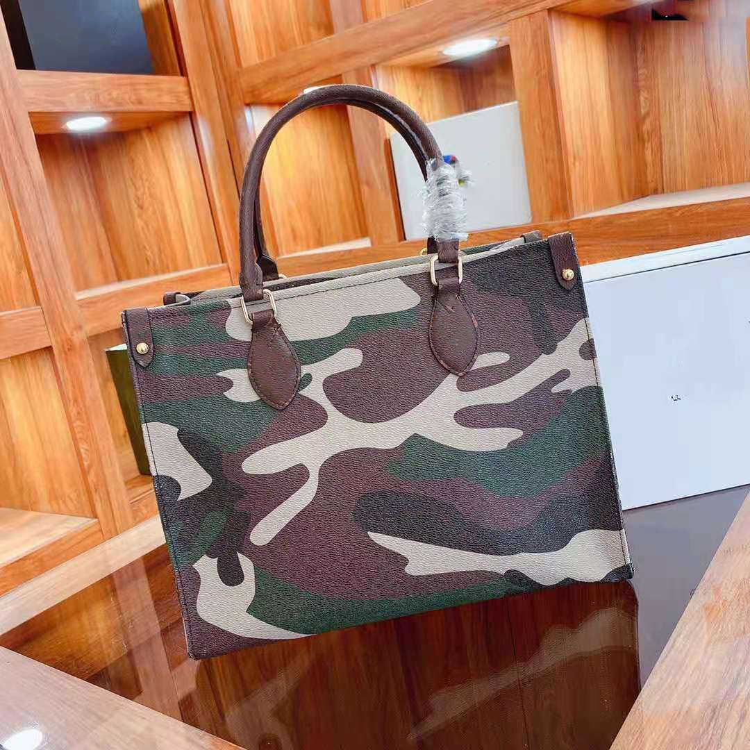 

designer Women's Handbag Camouflage Shopping Bag Printing Girls Messenger Bags Woman Ladies Purses Womens Handbags Women Totes Backpack, Brown