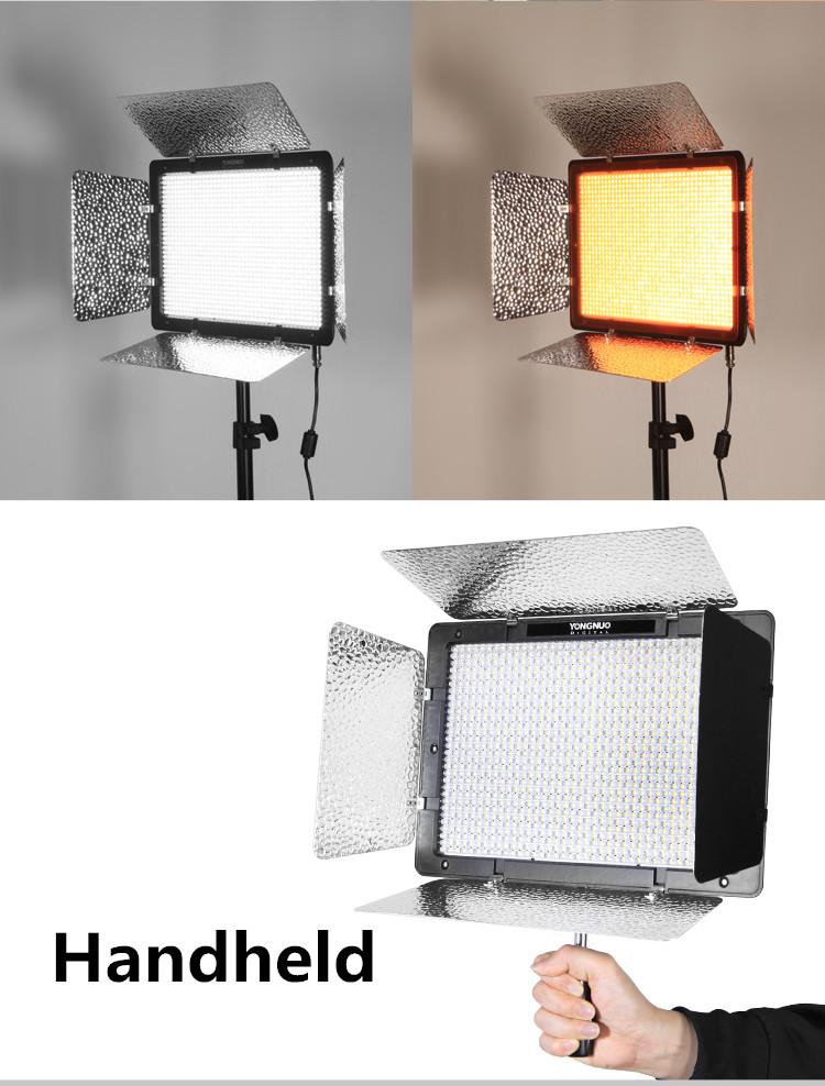 

Yongnuo YN1200 + Power Adapter 5500K White 9300LM CRI95 1200 SMD Led Video Fill Light Studio Lighting With Remote Controller Flashes