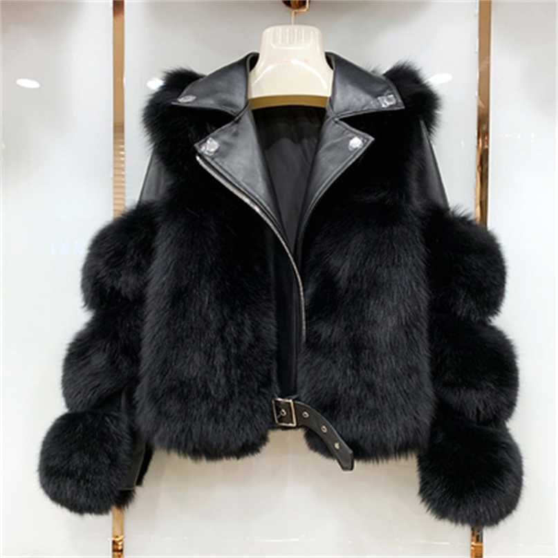 

Real Fur Coats With Genuine Sheepskin Leather Wholeskin Natural Fur Jacket Outwear Luxury Women Winter 211018, Natural color