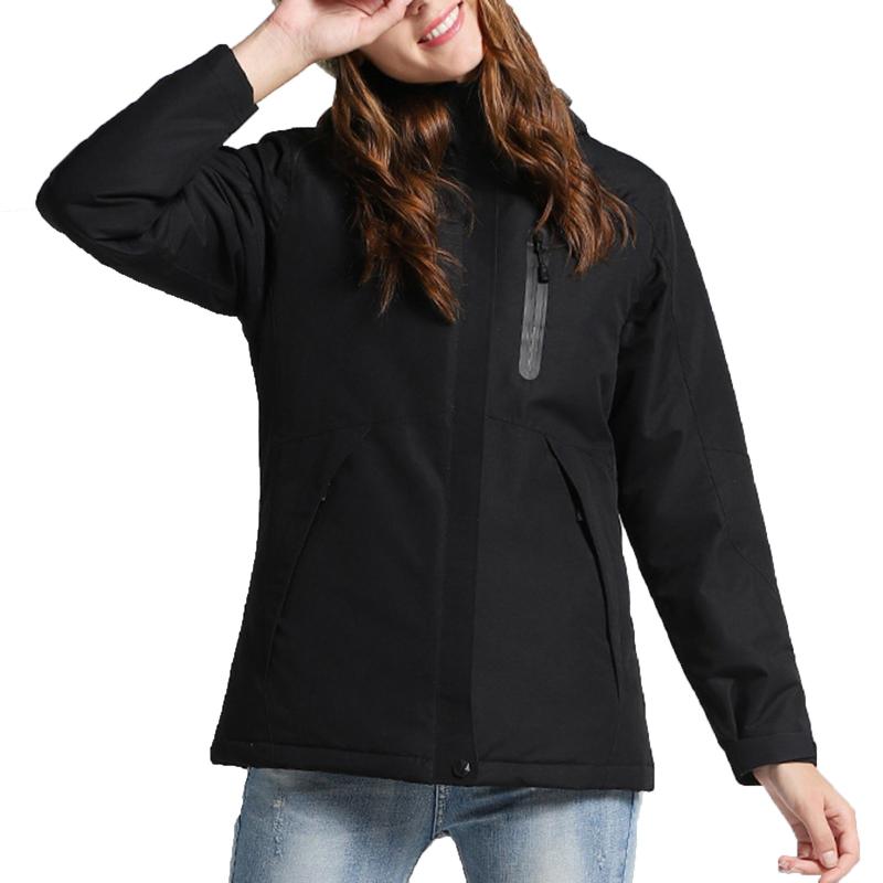 

Women' Jackets Unisex Heated Cotton Warm Winter Men Women Cothing Usb Electric Heating Hooded Jacket Thermal Coat Fast Ship #t3g, Black